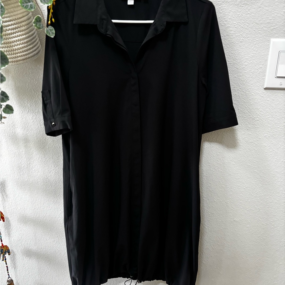 Chico's Elegant Black Shirt Dress